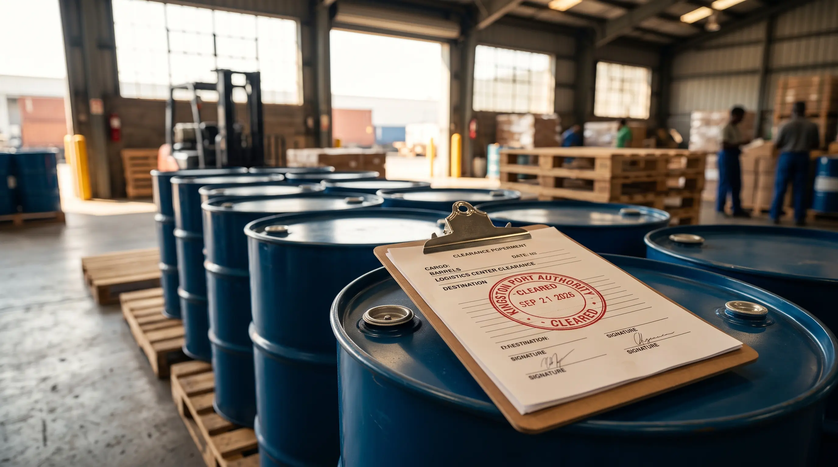 Customs barrel shipping